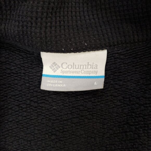 Columbia Mens Heathered Gray 1/4 Zip Pullover Sweatshirt With Kangaroo Pocket L - Picture 10 of 11